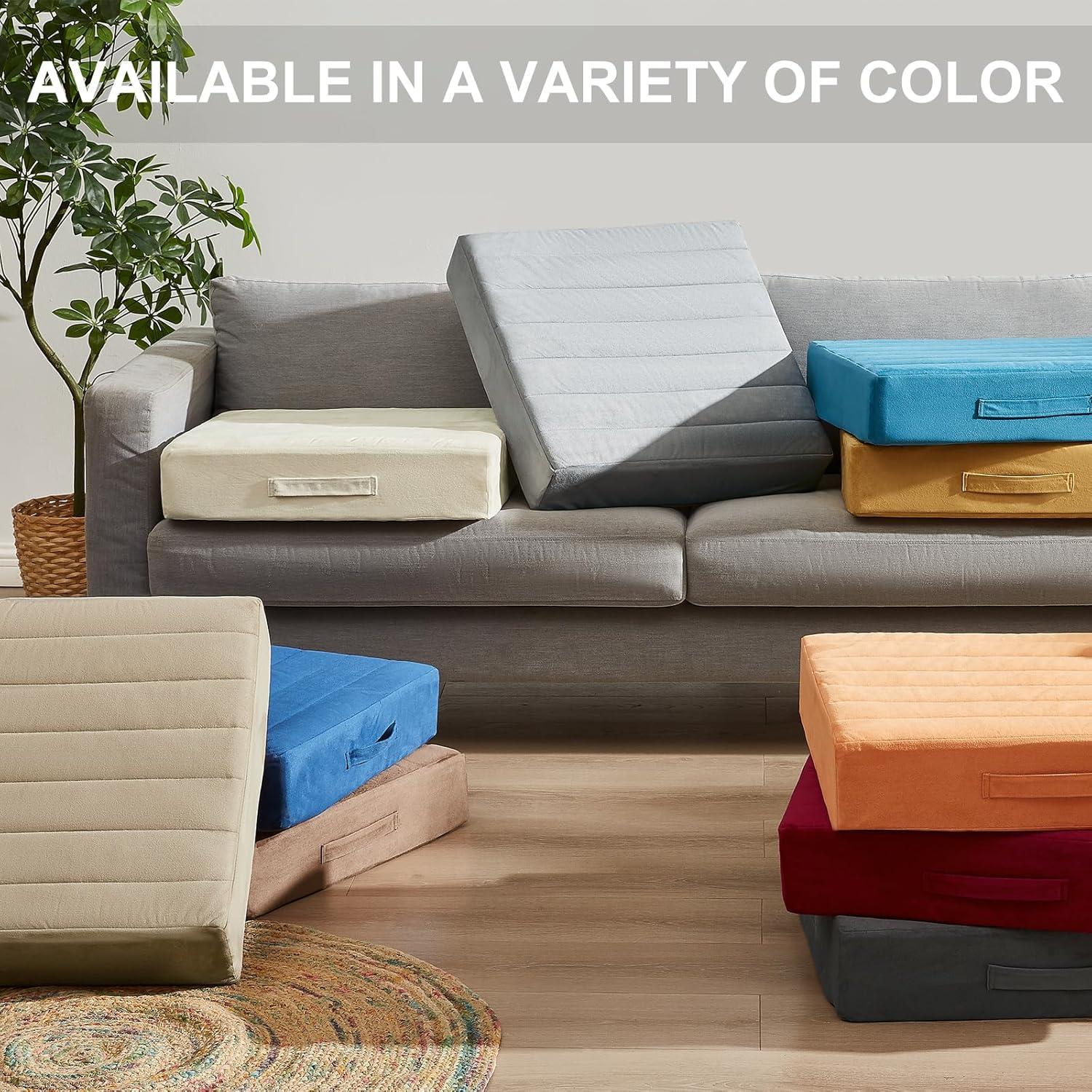 Almohadilla de Suelo JKMAX 56x56 cm Burdeos - Espuma de Memoria