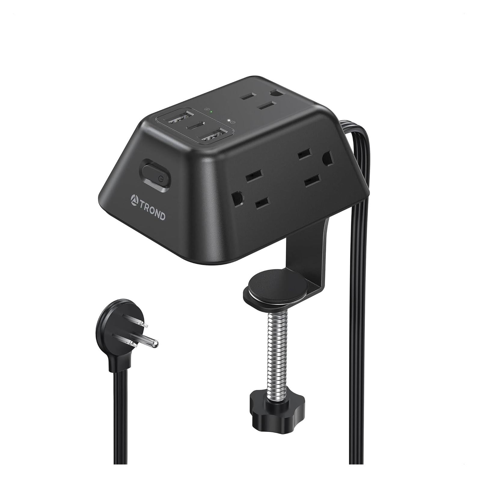 Regleta de Sostenedor de Escritorio TROND 5 Salidas AC 3 USB