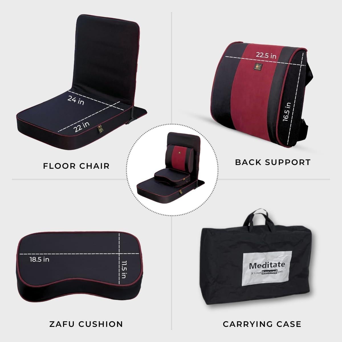 Silla de Meditación Extra Grande Friends Of Meditation - Negro