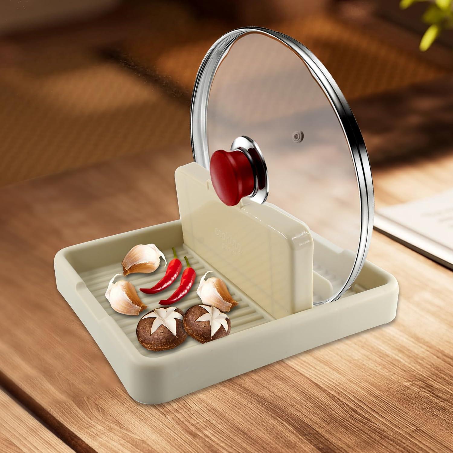 Soporte para Cucharas y Tapas de Olla LVYKING Blanco