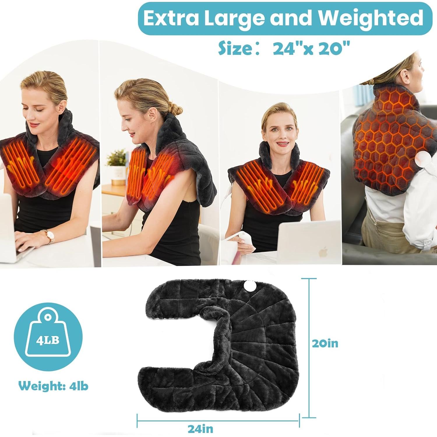 Almohadilla Térmica Nalax para Cuello y Hombros 61x51 cm