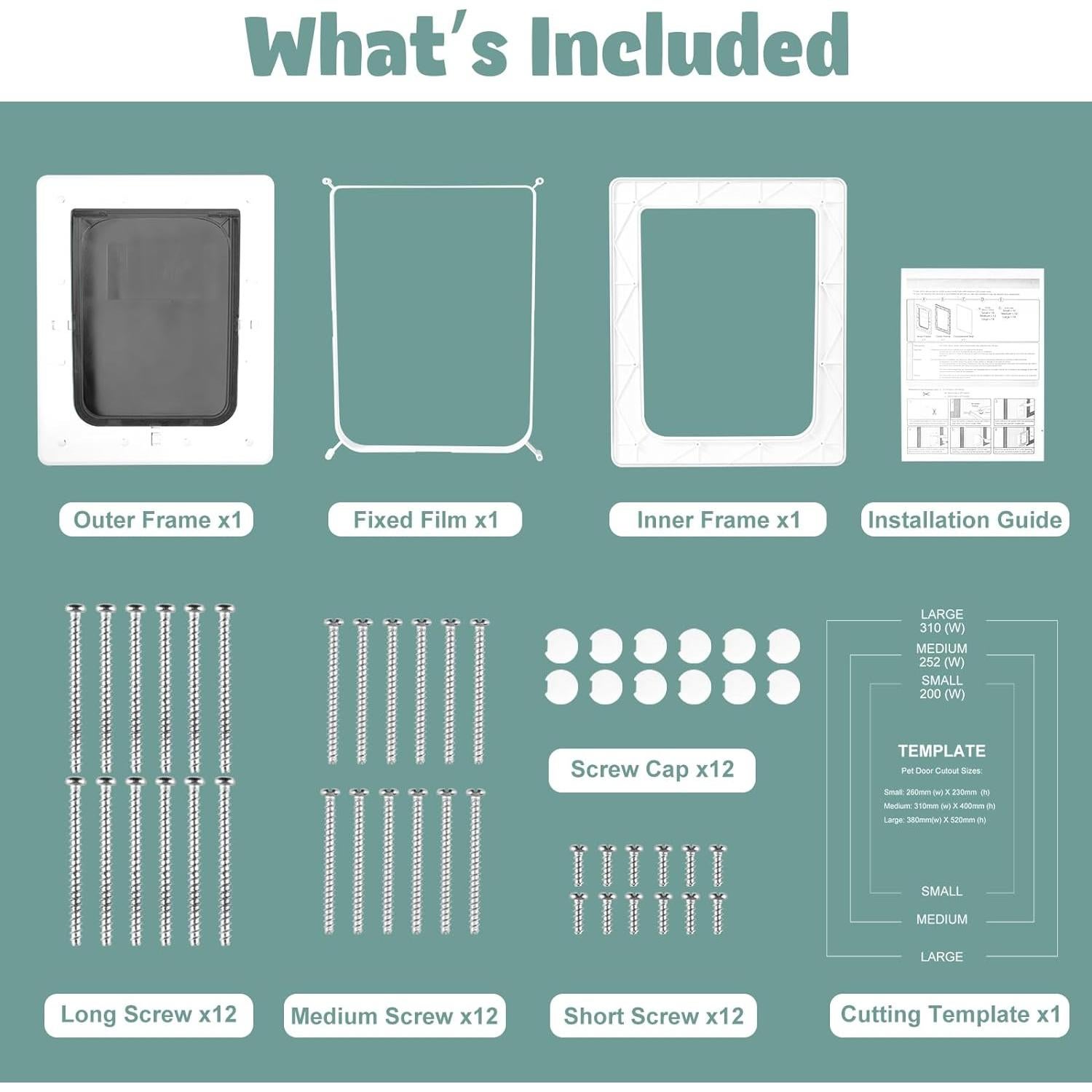 Puerta para Perros Pequeña PetSafe, 16.5 x 23.5 cm, Blanca