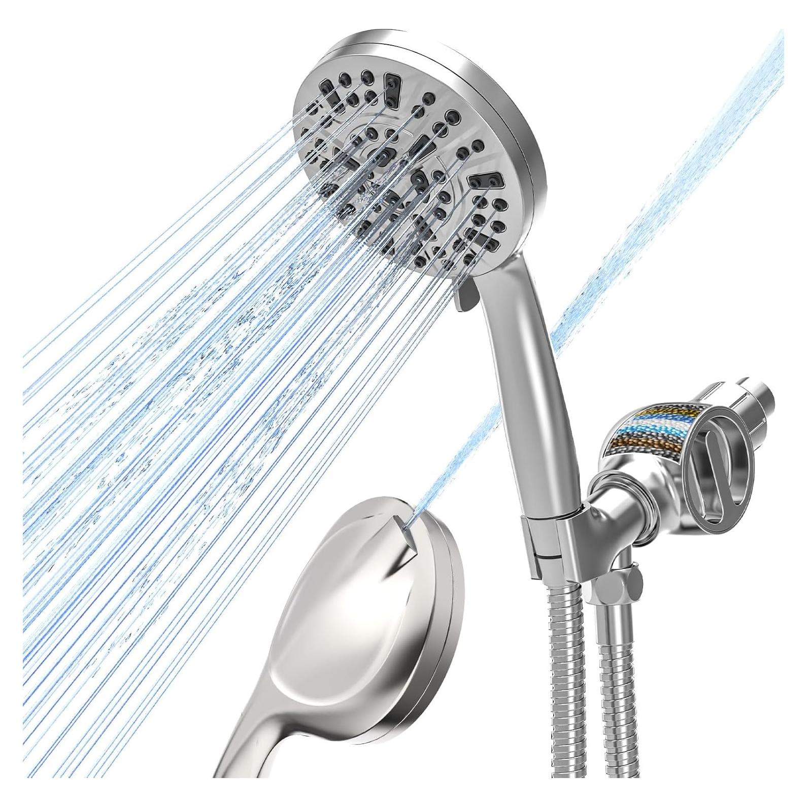 Cabezal de Ducha Filtrado SANISANO 9 Modos Alta Presión 11.94 cm