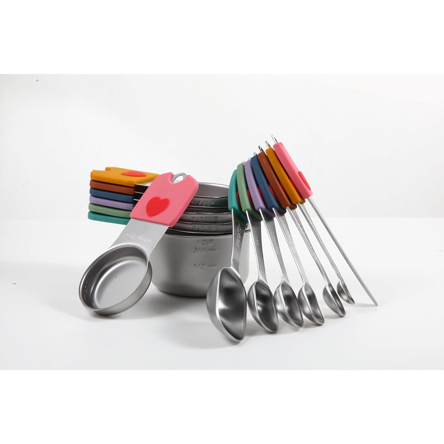 Juego de Cucharas y Tazas Medidoras Magnéticas IBER KING 14 Piezas