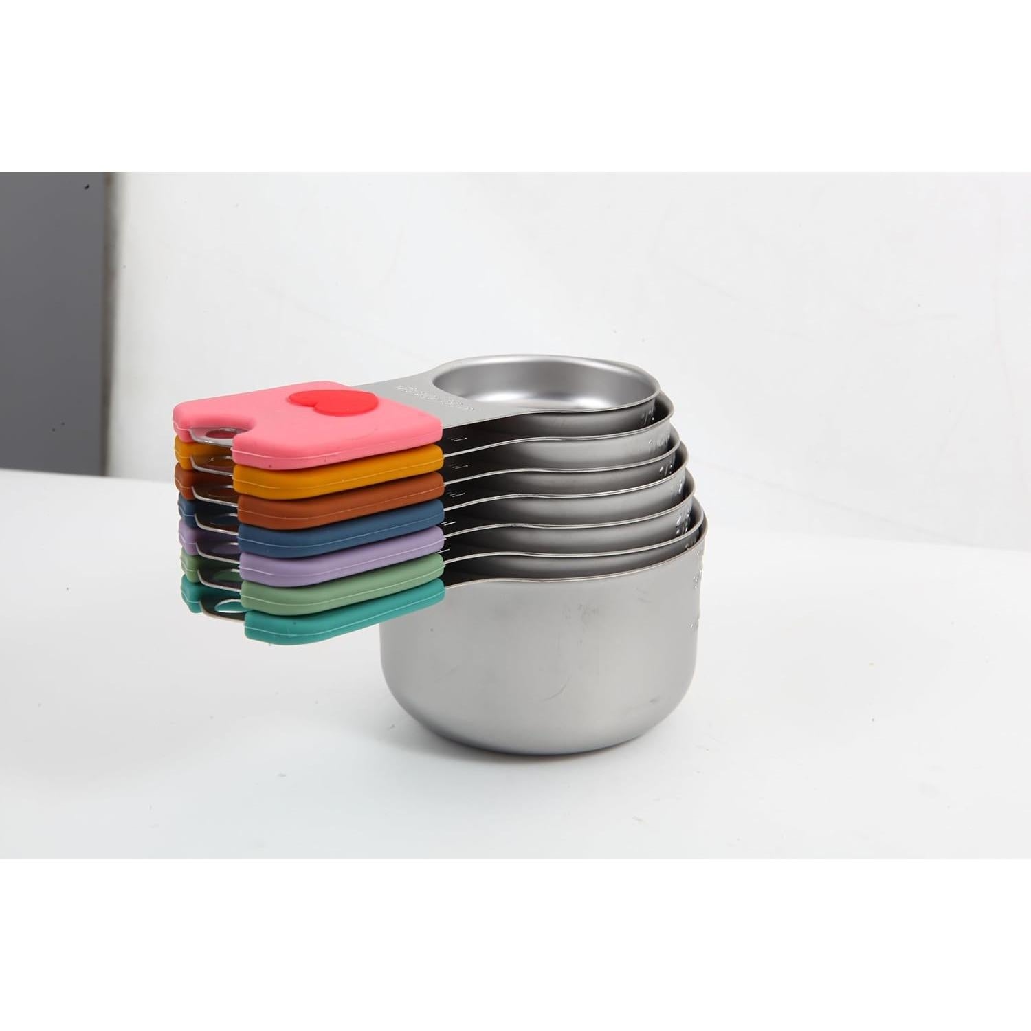 Juego de Cucharas y Tazas Medidoras Magnéticas IBER KING 14 Piezas