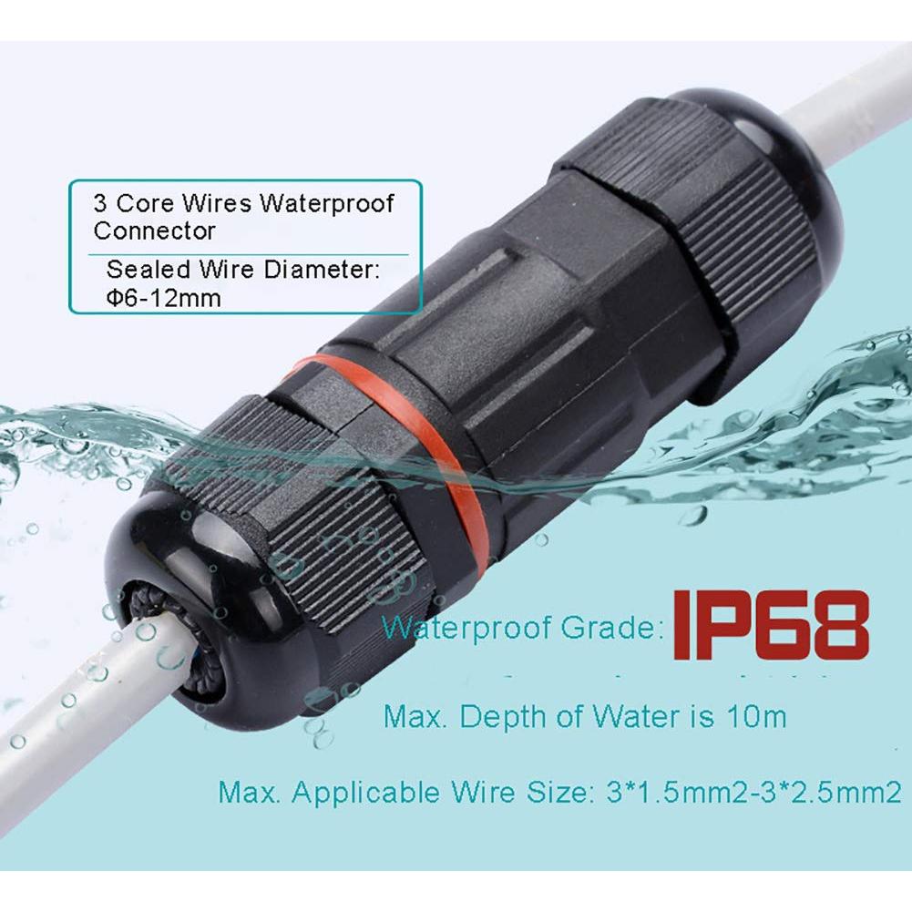 Caja de Conexiones Eléctricas IP68 2 Pcs COMOPEZ 5.9-8.5mm