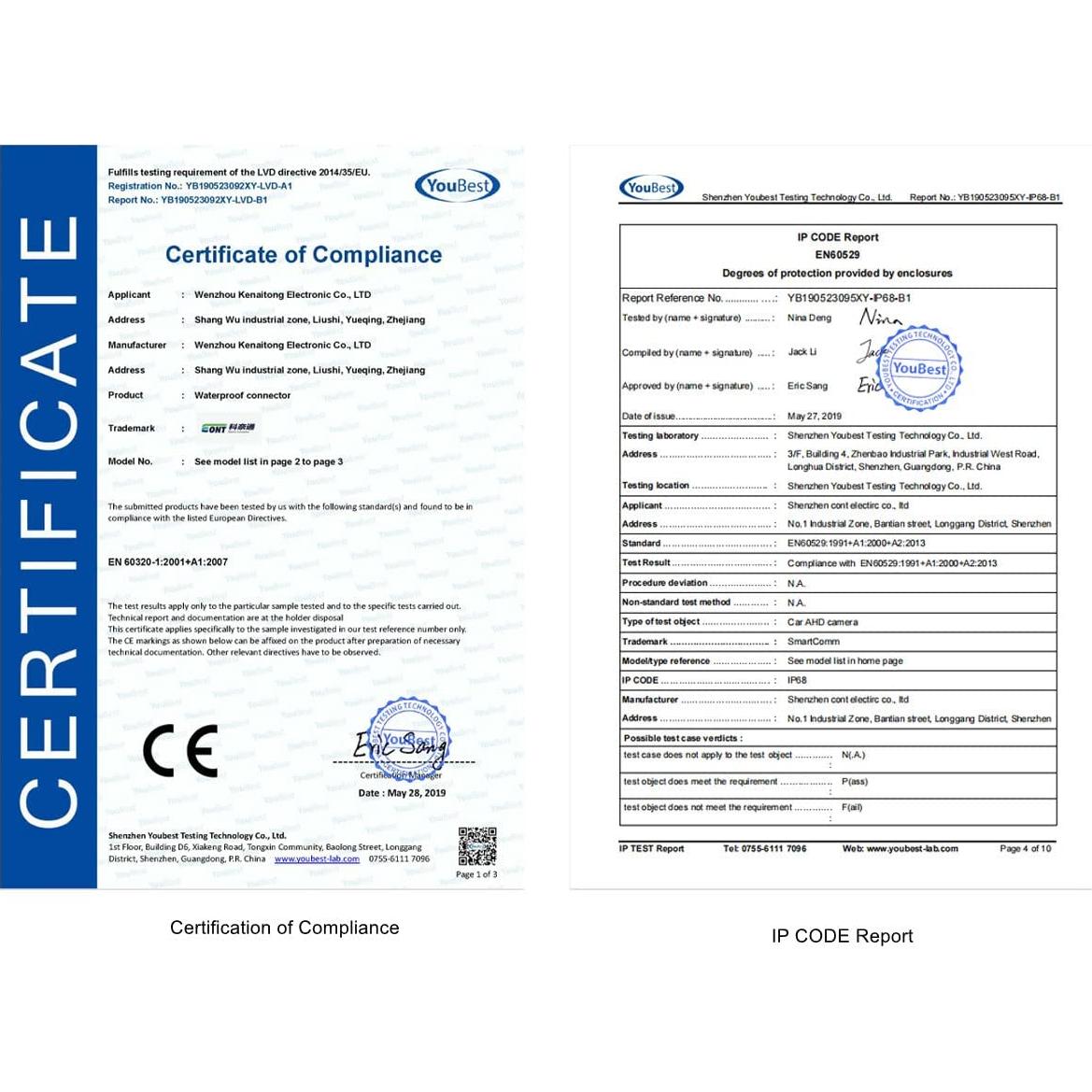 Caja de Conexiones Eléctricas IP68 2 Pcs COMOPEZ 5.9-8.5mm