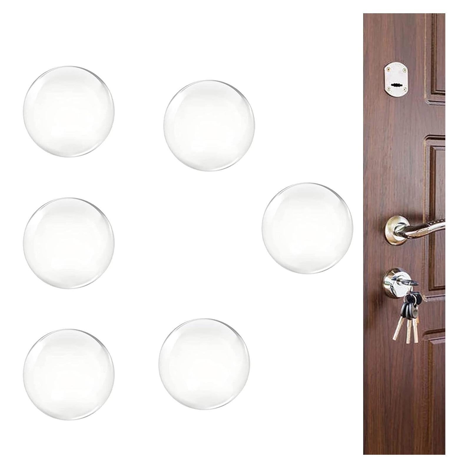 Protectores de Pared E FBOCK 6 Pcs Silicona Transparente 4cm