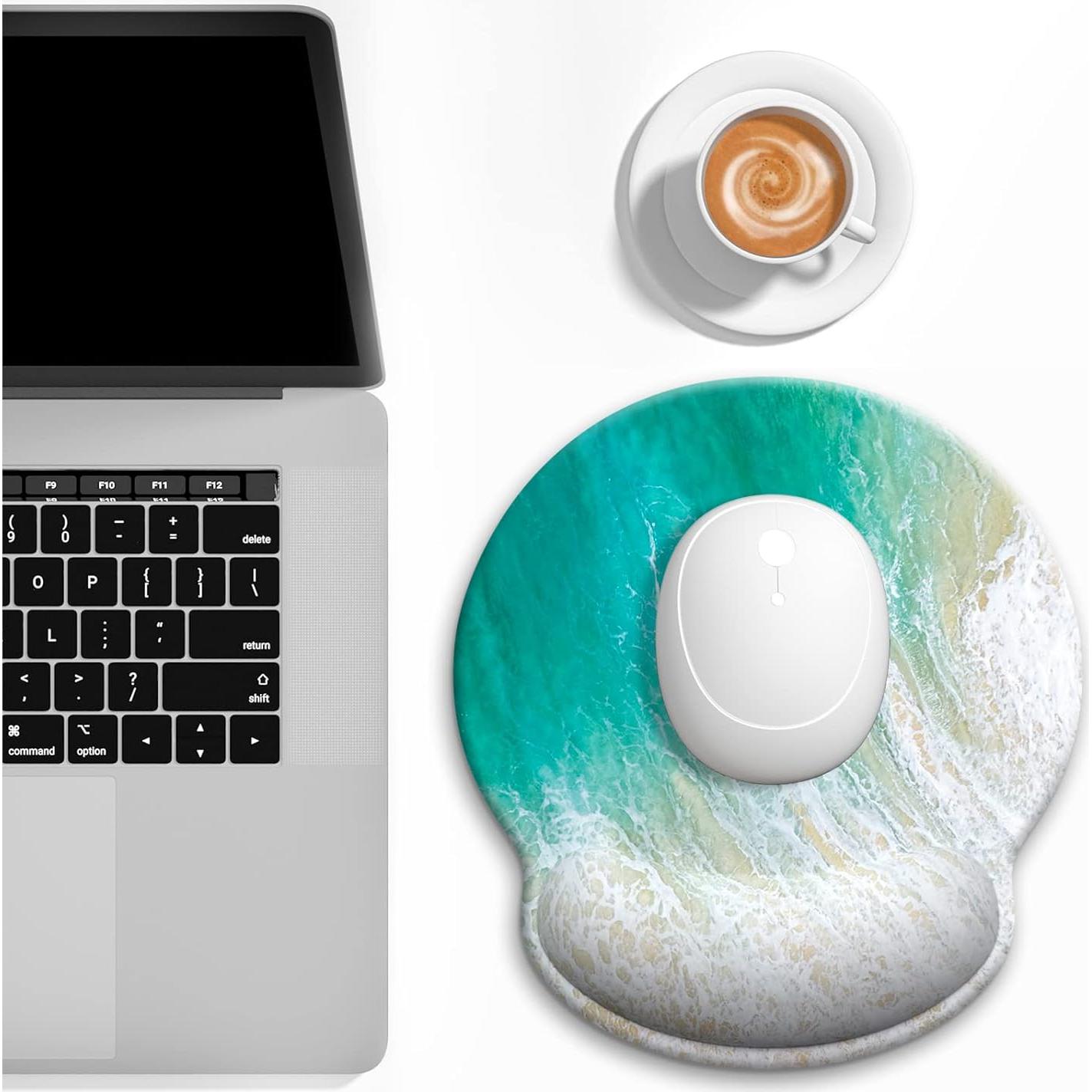 Alfombrilla de Ratón Ergonómica Atufsuat con Soporte Playa