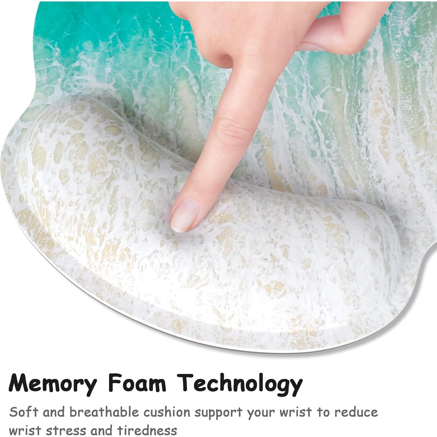 Alfombrilla de Ratón Ergonómica Atufsuat con Soporte Playa