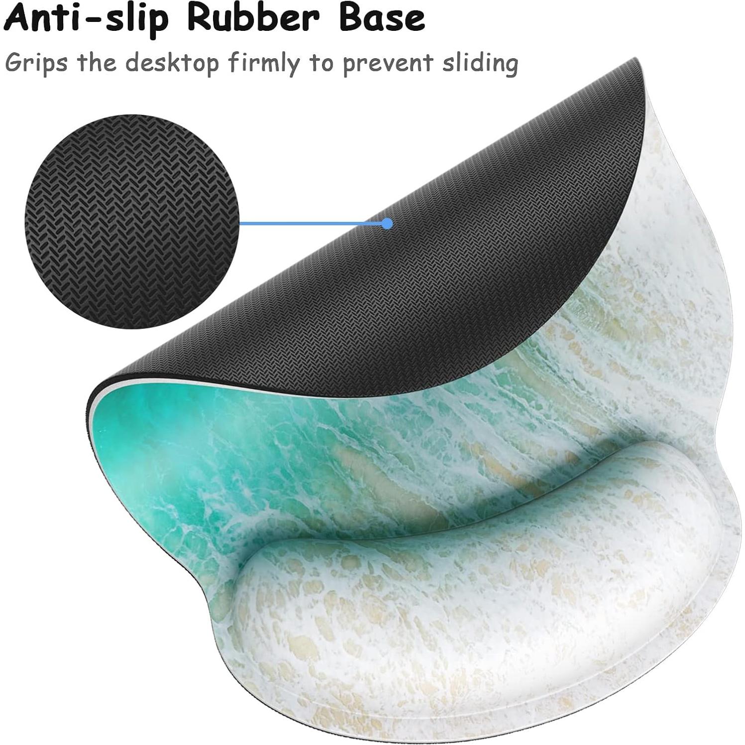 Alfombrilla de Ratón Ergonómica Atufsuat con Soporte Playa