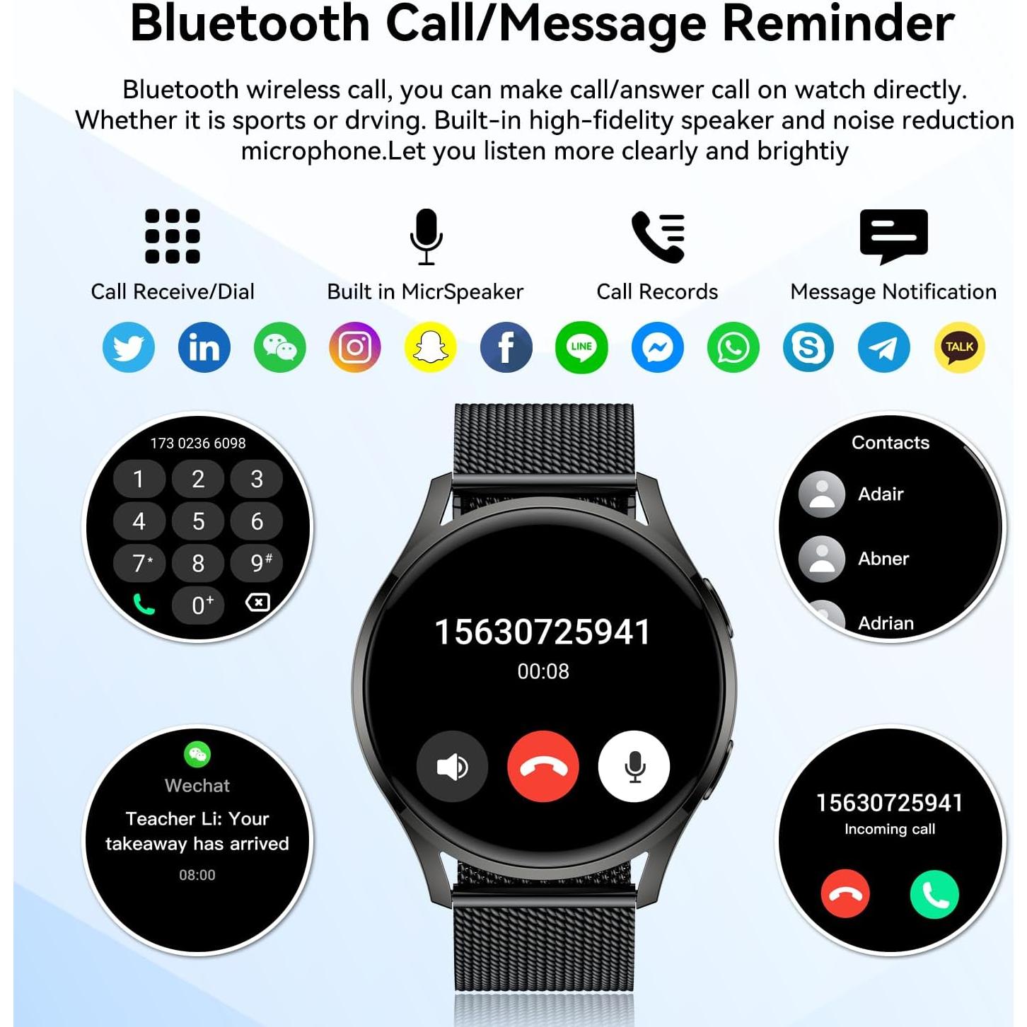 Reloj Inteligente Fitness Buzz S37 IPX8 Llamadas y Salud