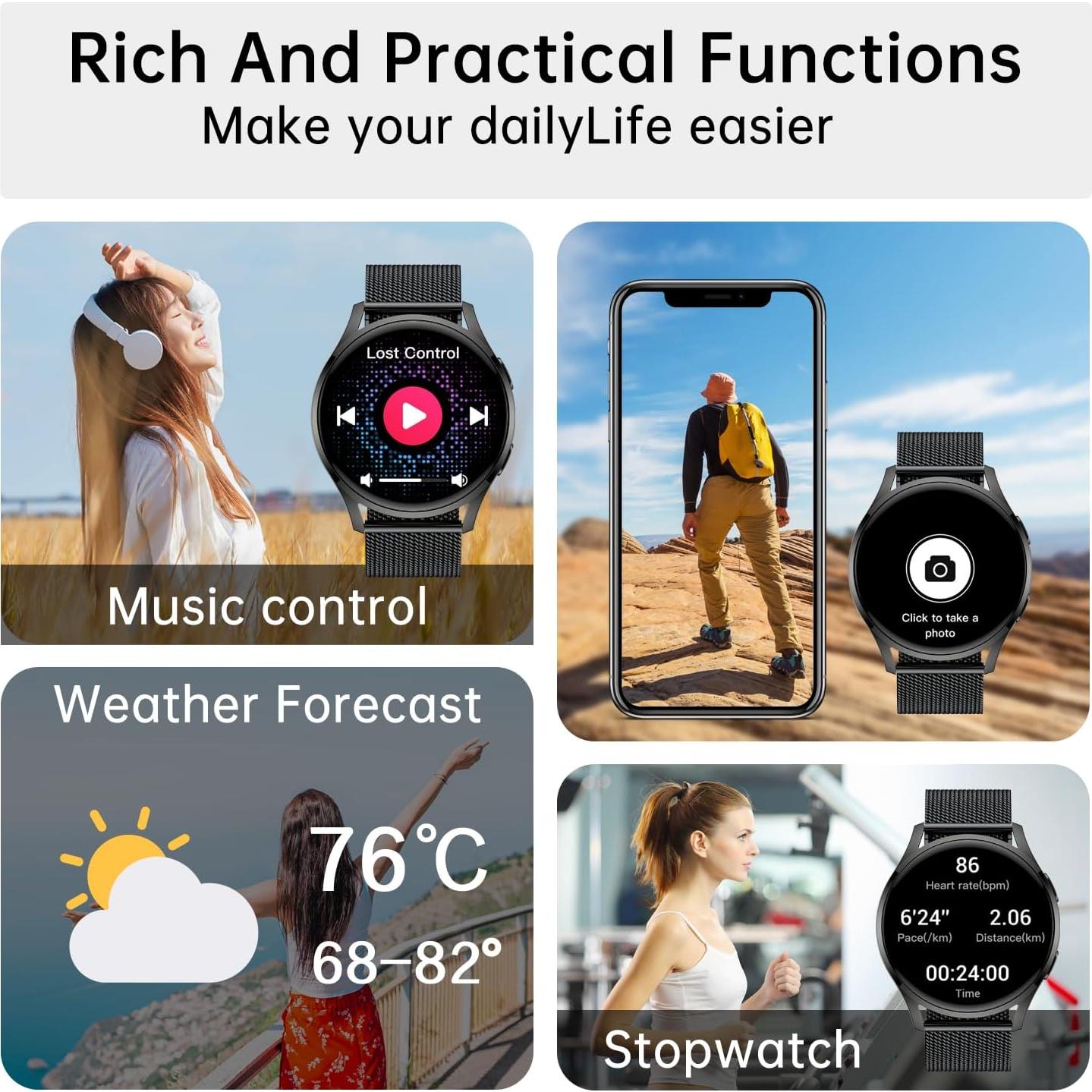 Reloj Inteligente Fitness Buzz S37 IPX8 Llamadas y Salud