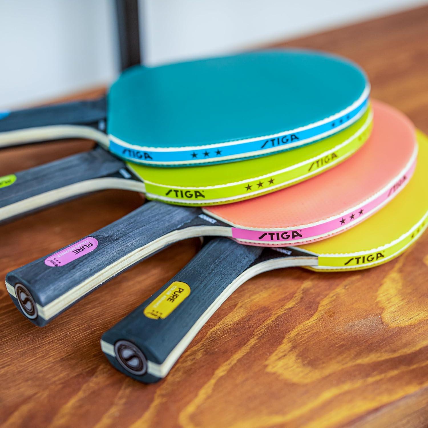 Raqueta de Tenis de Mesa STIGA Pure Color Amarilla 3 Estrellas