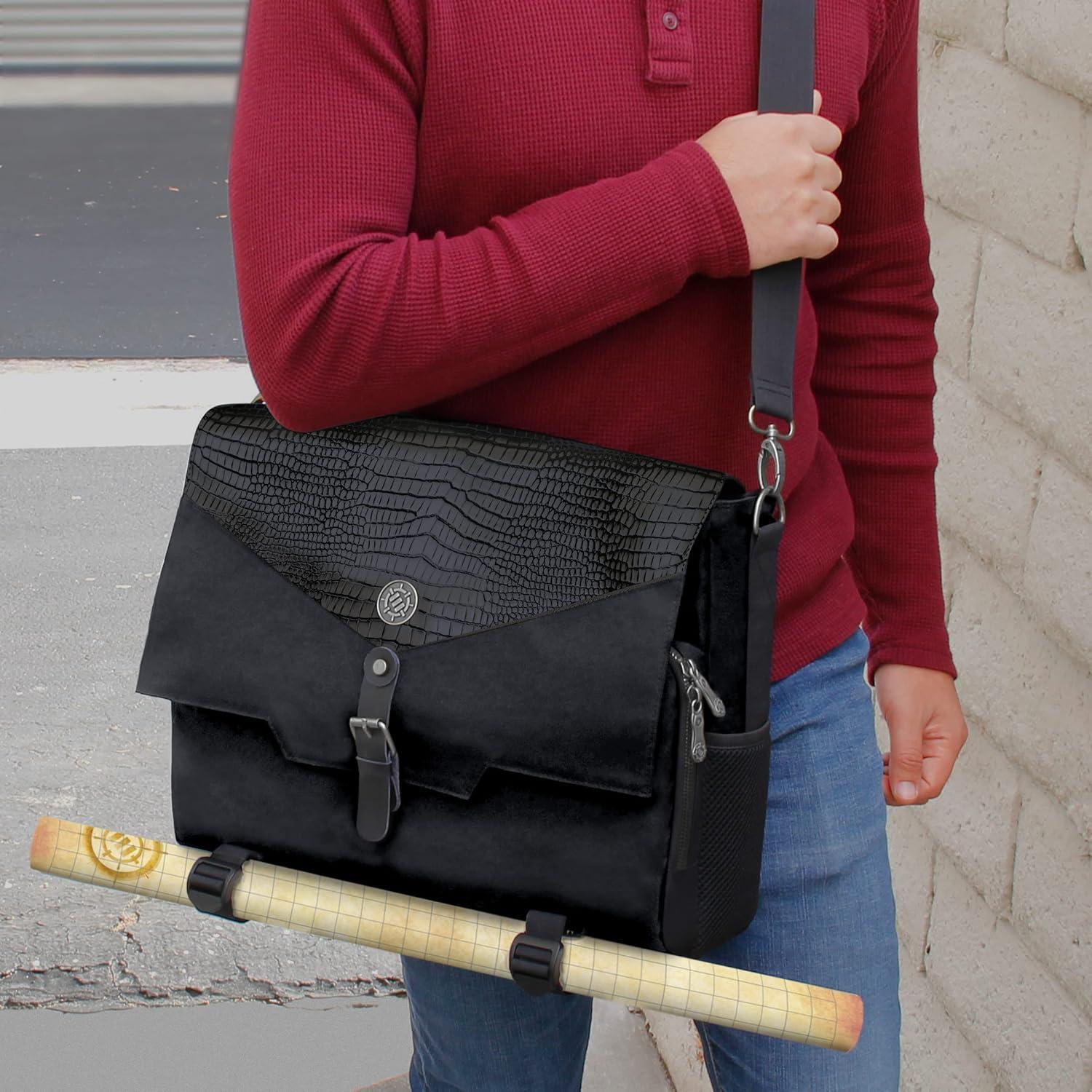 Bolsa RPG Coleccionista ENHANCE Piel Dragón 43 cm Negro