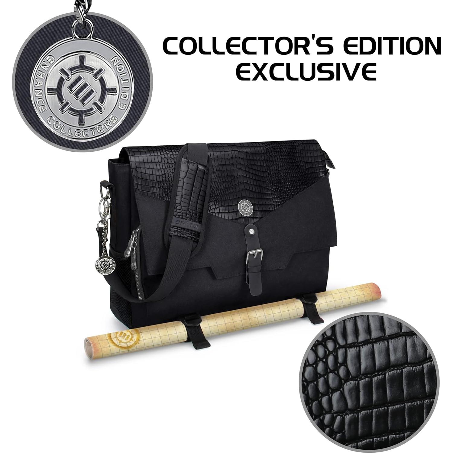 Bolsa RPG Coleccionista ENHANCE Piel Dragón 43 cm Negro