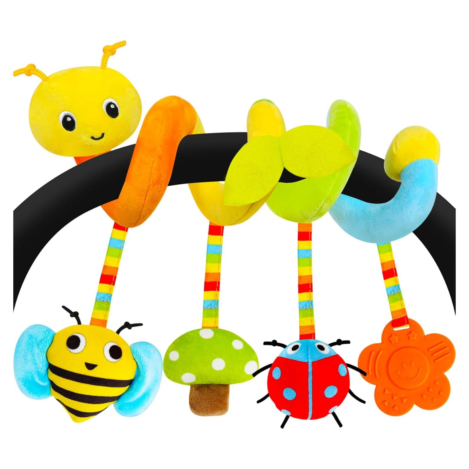 Juguete de Asiento de Coche para Bebés GKDOMS Oruga 0-6 Años