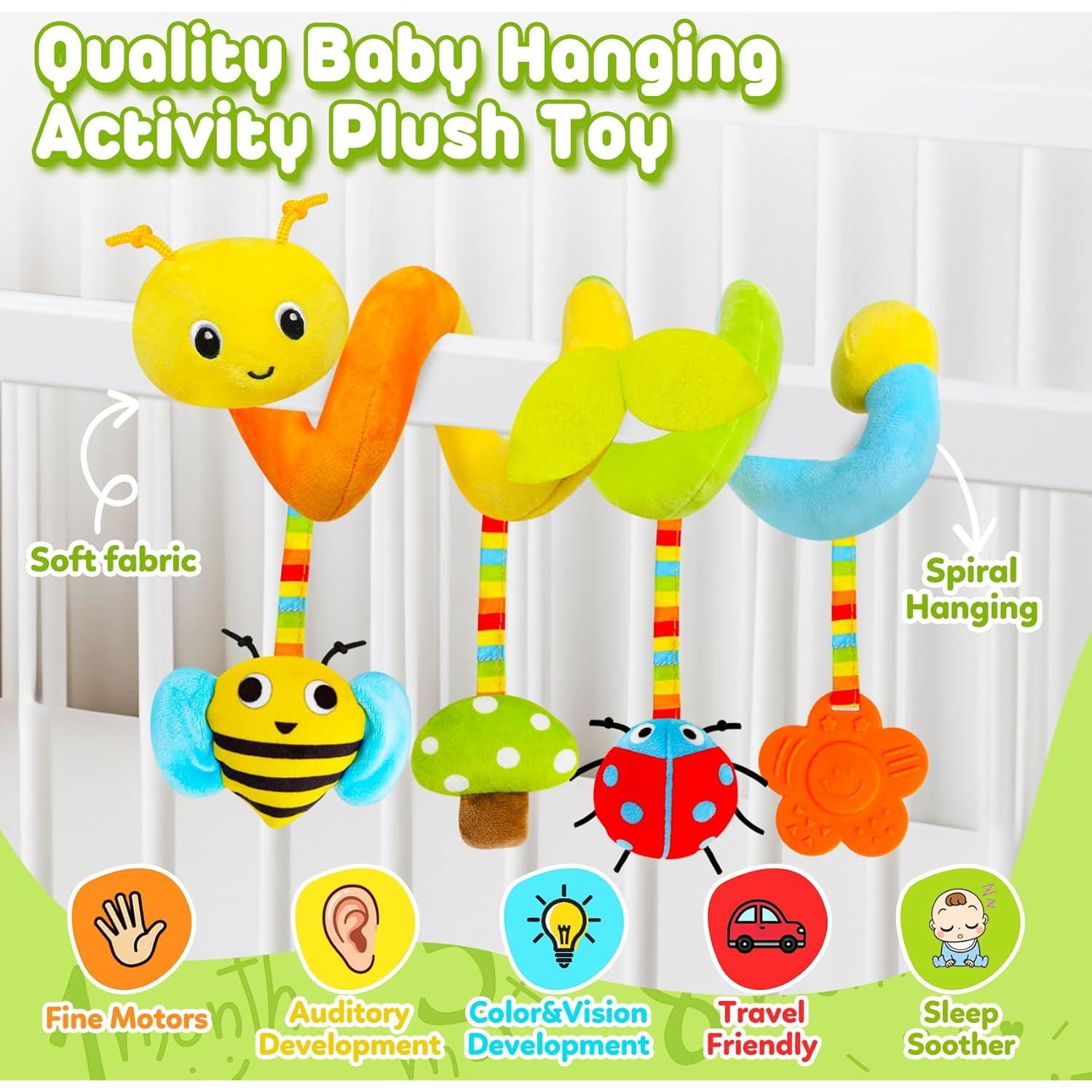 Juguete de Asiento de Coche para Bebés GKDOMS Oruga 0-6 Años