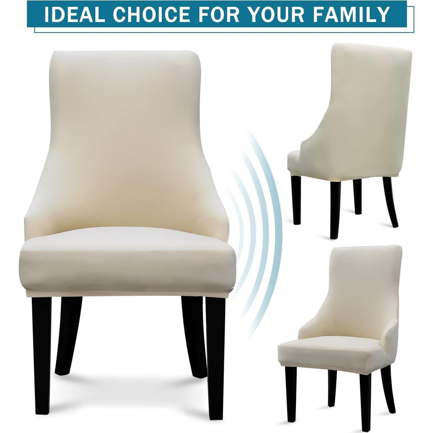 Funda de Silla Liykimt 2 Unidades Beige Estiramiento