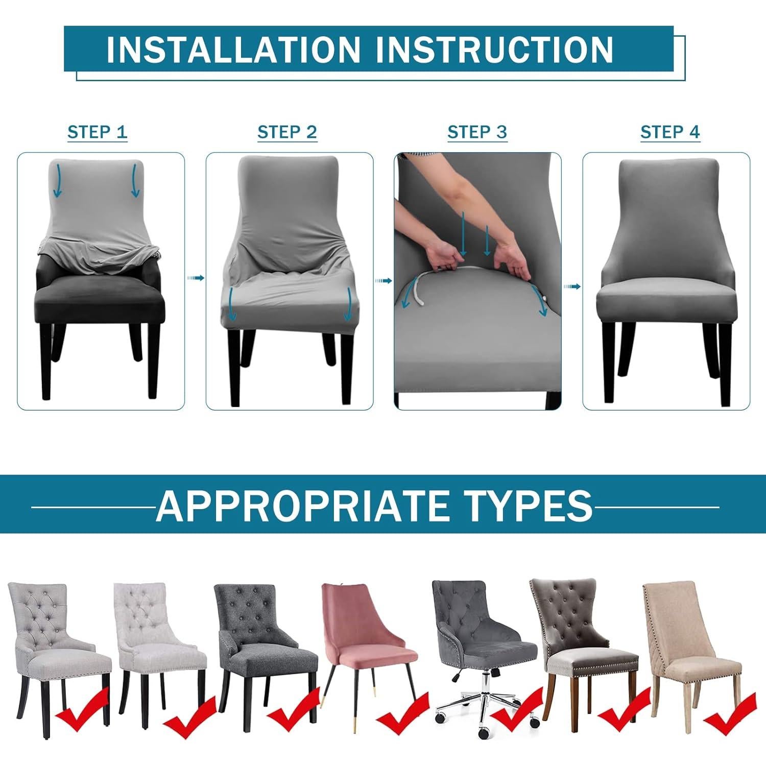 Funda de Silla Liykimt 2 Unidades Beige Estiramiento