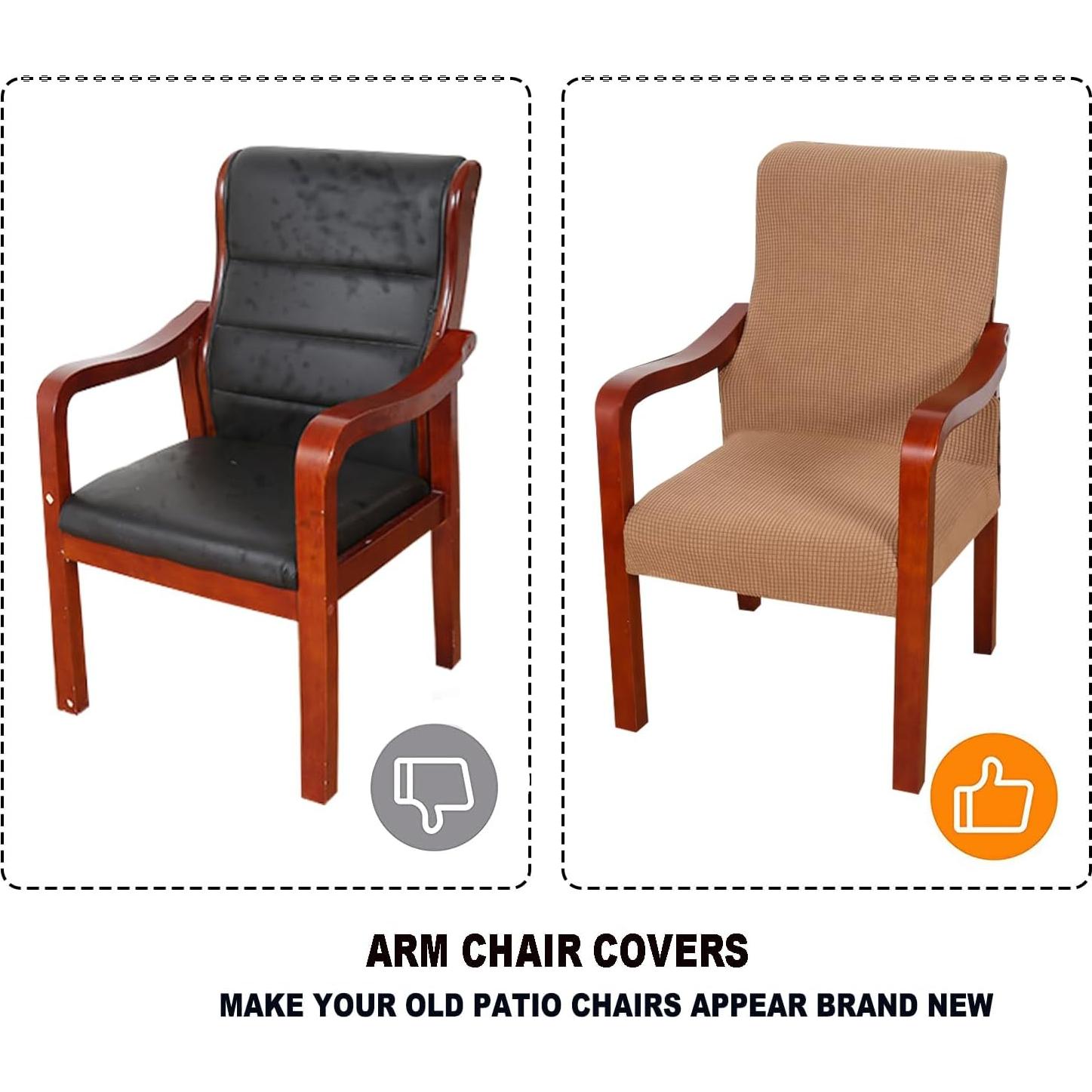 Funda de Silla Deisy Dee Estilo Medio Siglo Marrón Claro