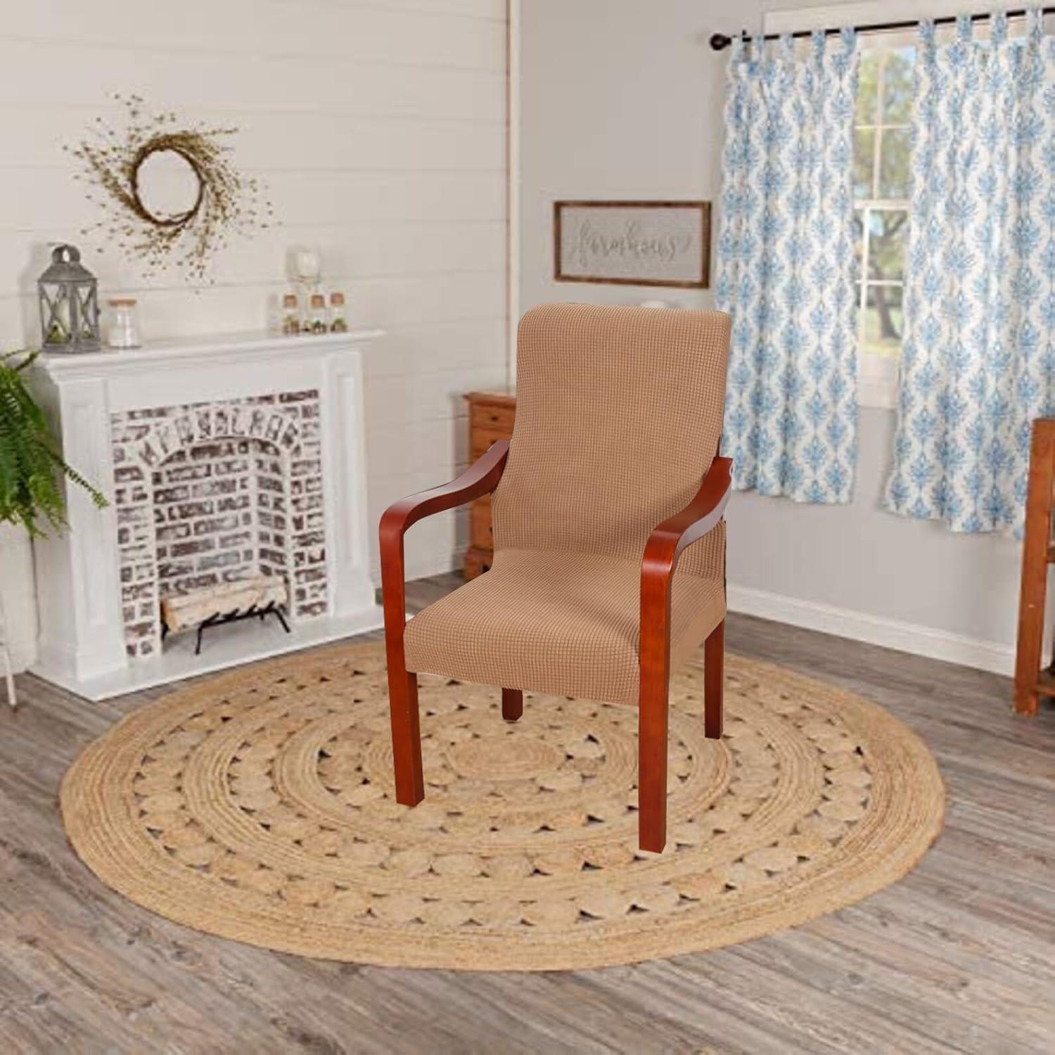 Funda de Silla Deisy Dee Estilo Medio Siglo Marrón Claro