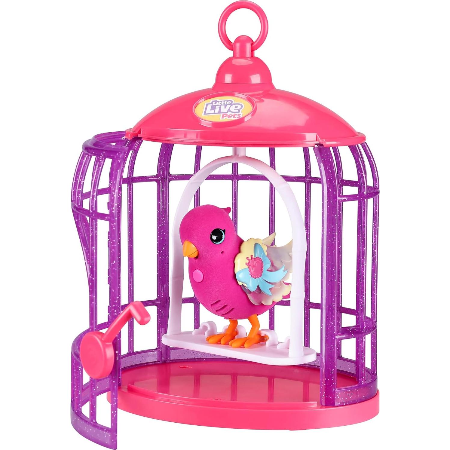 Pájaro Interactivo Tiara Twinkles con Jaula - Moose Toys