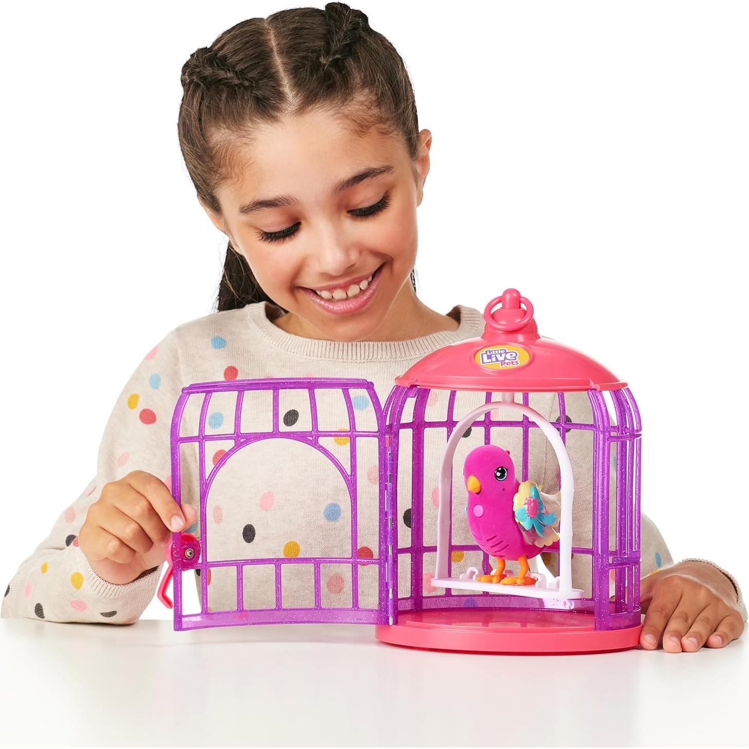 Pájaro Interactivo Tiara Twinkles con Jaula - Moose Toys