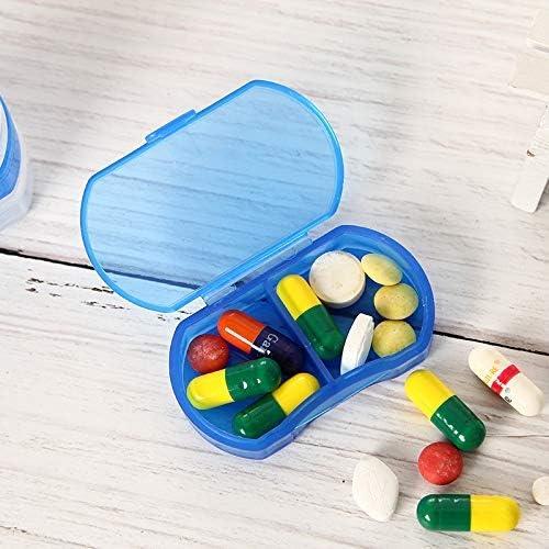 Organizador de Pastillas INVODA 8PCS Azul Compacto