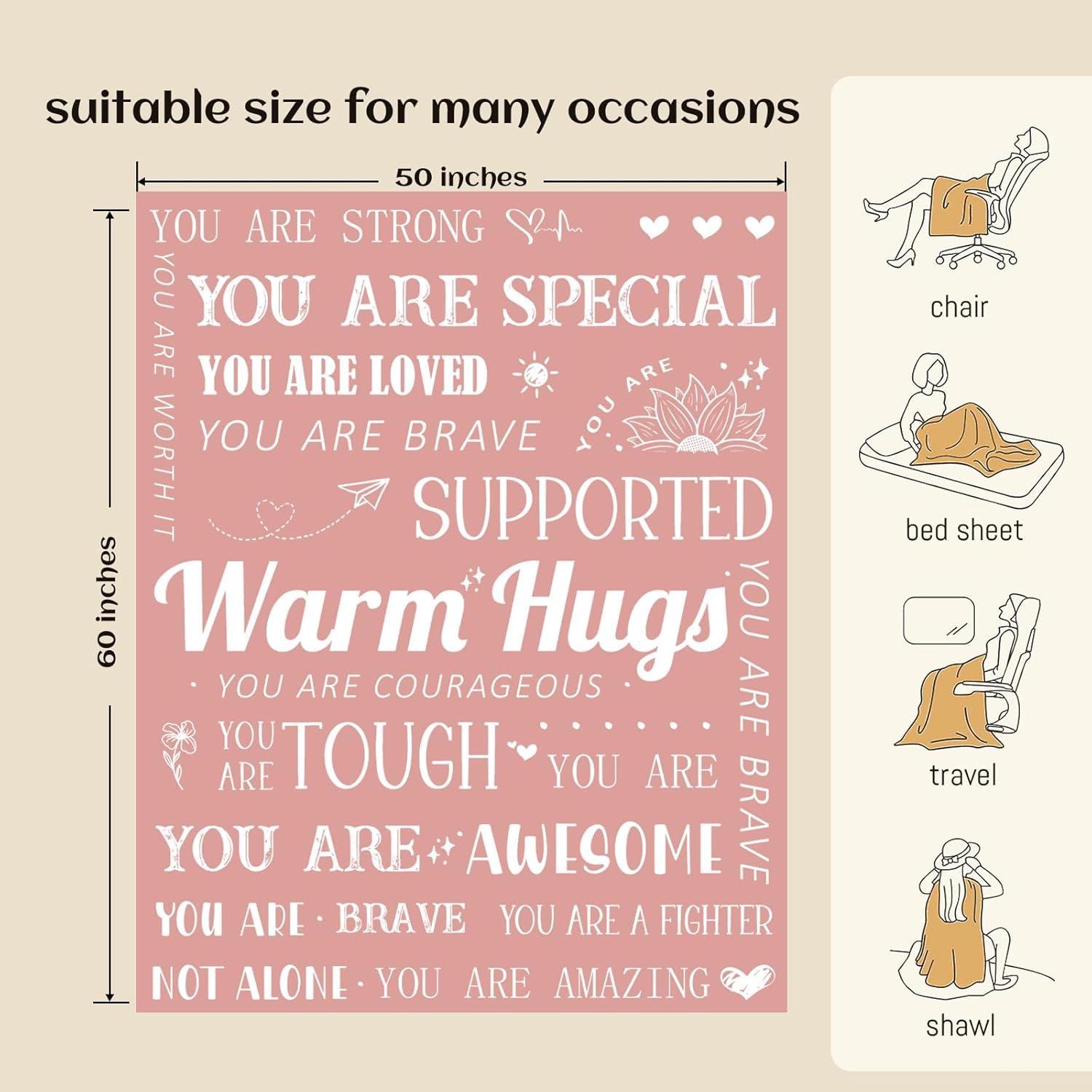 Manta de Recuperación EOBIBIFUN Rosa 152x127 cm Suave