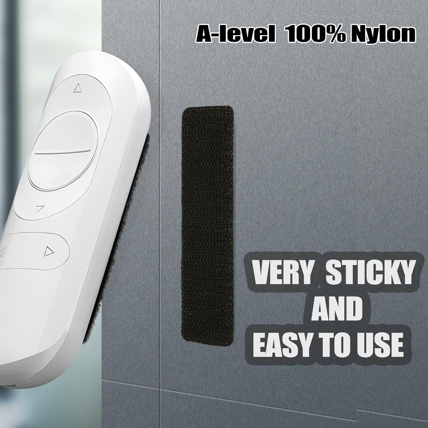 Cinta de Gancho y Bucle Adhesiva Navona 2.54x10.16 cm Negra