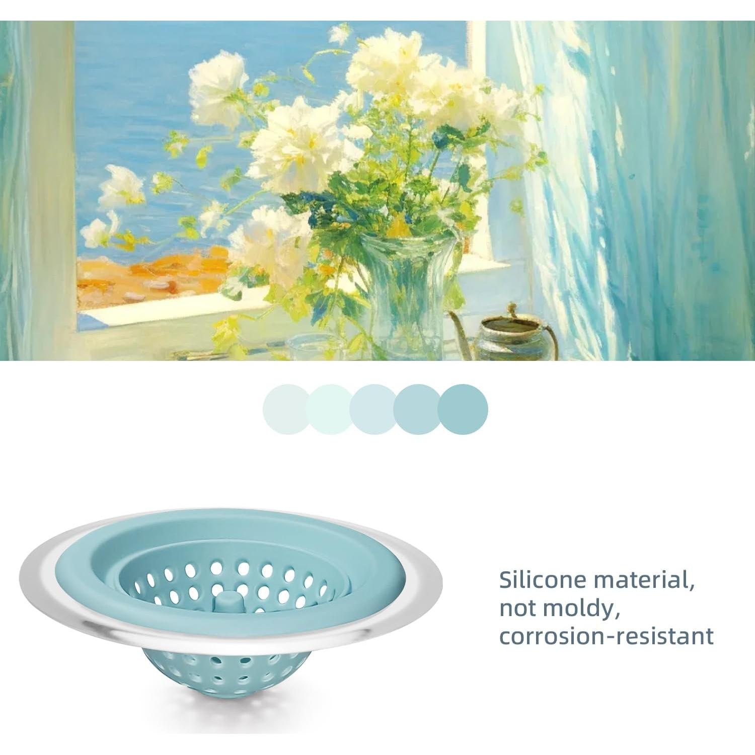 Colador de Fregadero de Silicona Keofoskv 11.4 cm Antioxidante