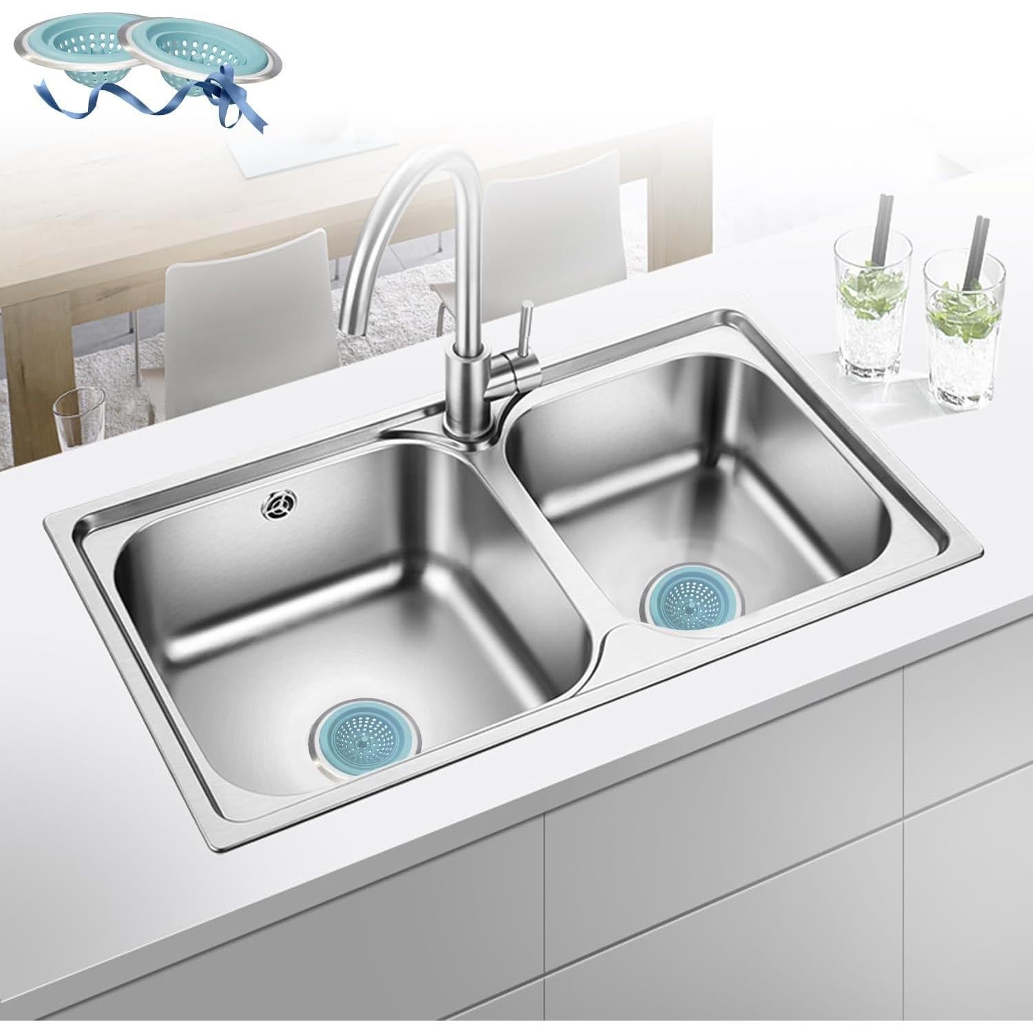 Colador de Fregadero de Silicona Keofoskv 11.4 cm Antioxidante