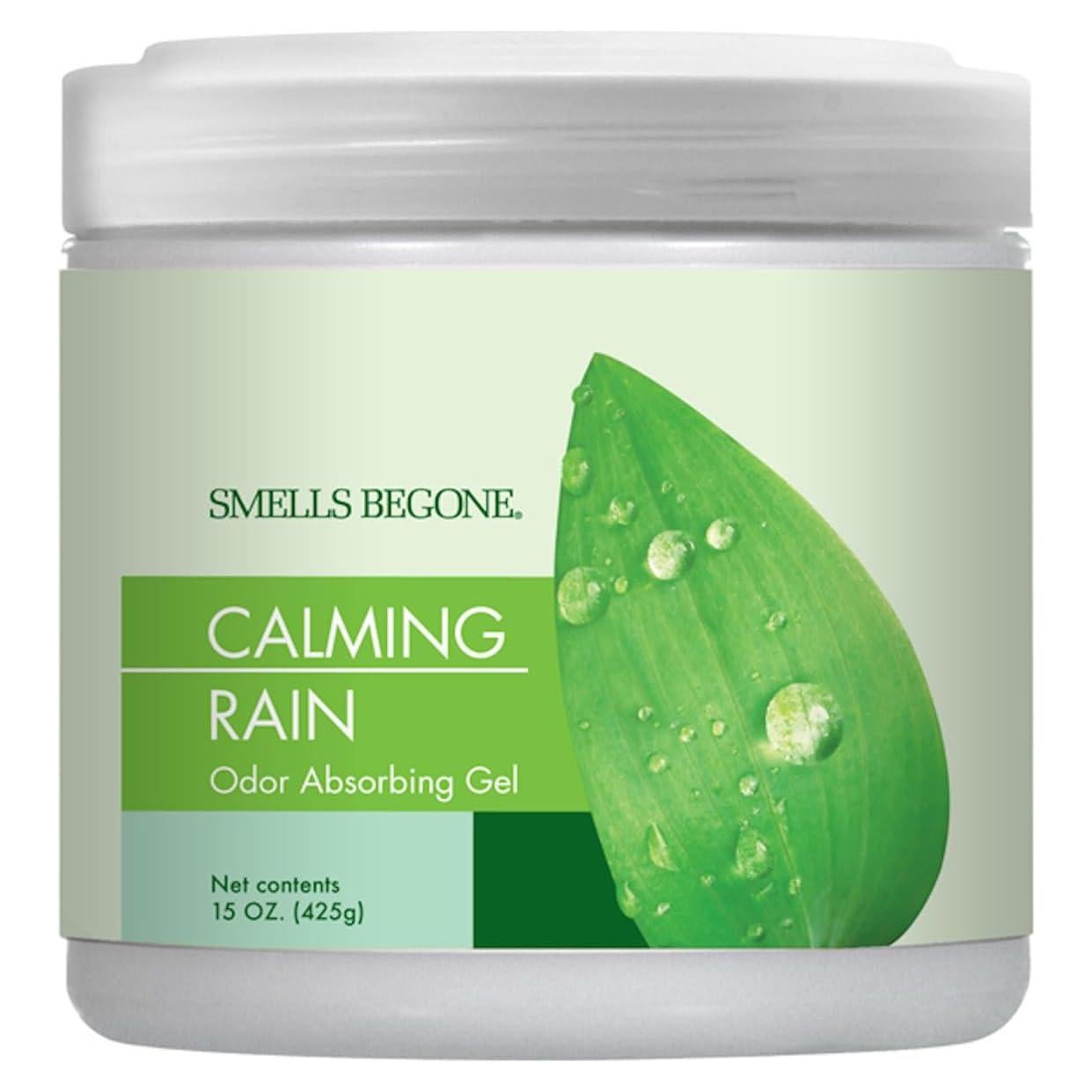 Gel Absorbente de Olores SMELLS BEGONE 425g Lluvia Calmante