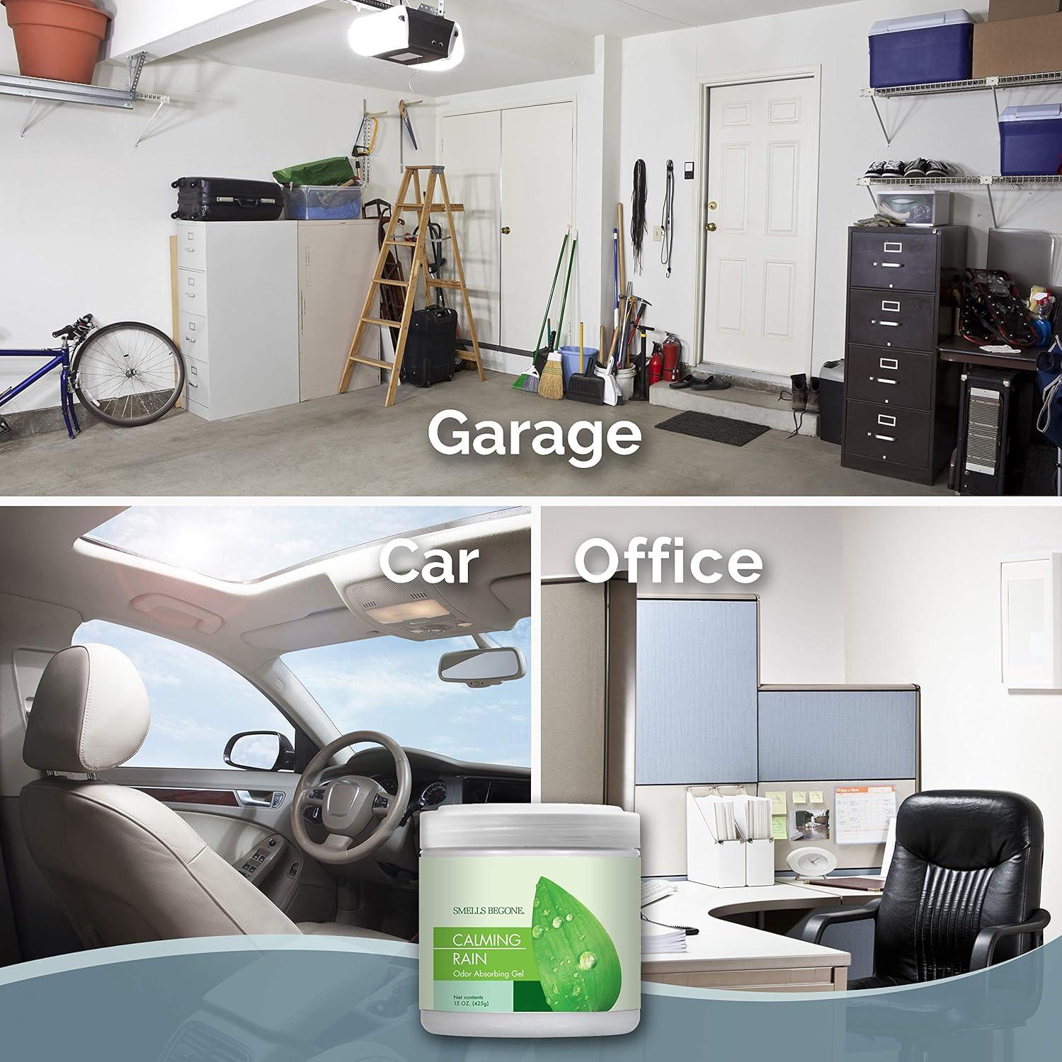 Gel Absorbente de Olores SMELLS BEGONE 425g Lluvia Calmante