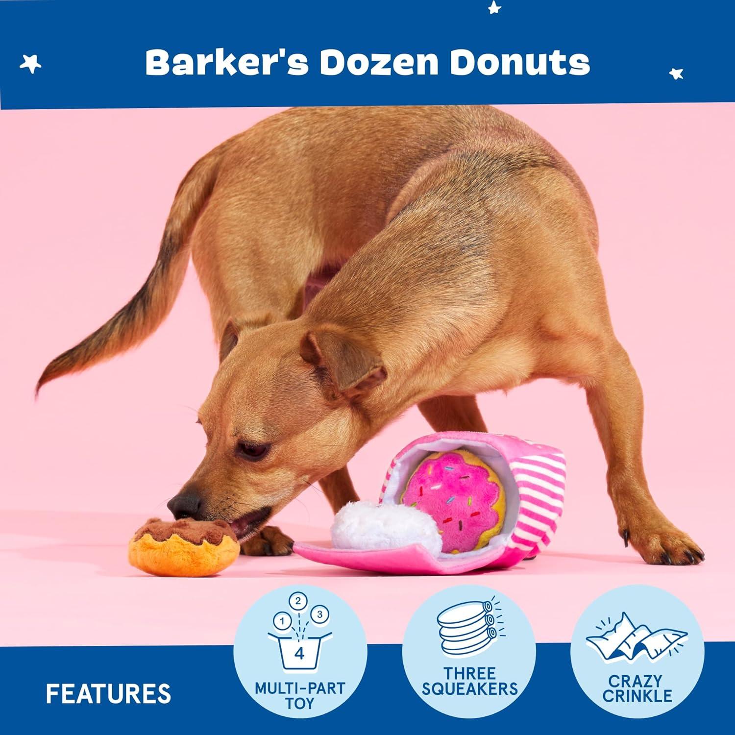 Juguete Interactivo para Perros Barkbox Donuts 4 en 1 Pequeño