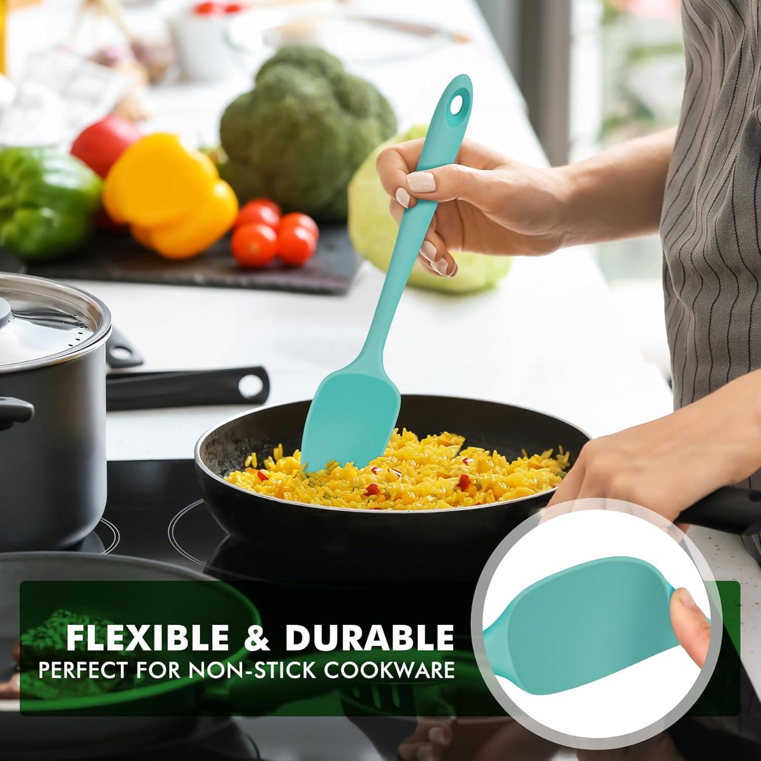 Juego de Espátulas de Silicona HOTEC 4 Piezas Resistente al Calor