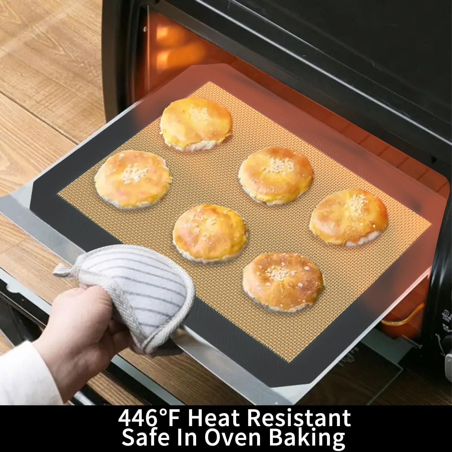 Alfombrillas de Silicona para Hornear VCHOMY 30x21 cm - Juego de 4