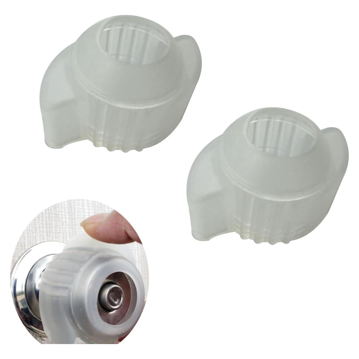 Extensión de Pomo de Puerta MIKMAYTOO - 2 PCS Ajustable Transparente