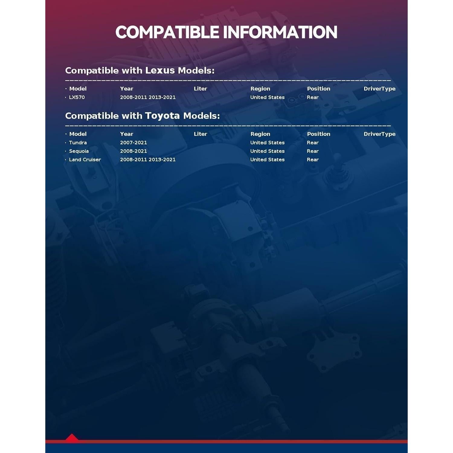 Kit de Freno Trasero KAX para Toyota y Lexus - Discos 344.9 mm