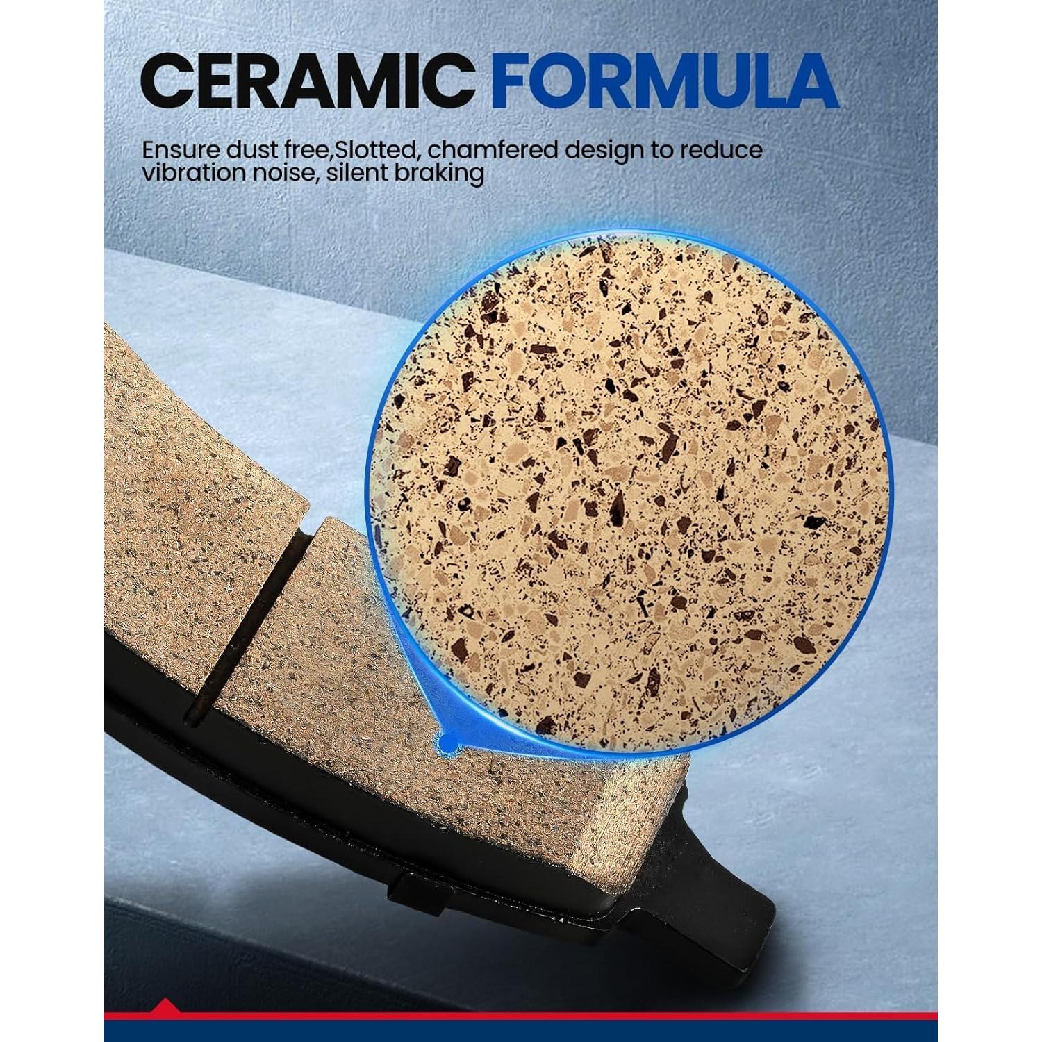 Kit de Freno Trasero KAX con Rotores Perforados y Pastillas Cerámicas