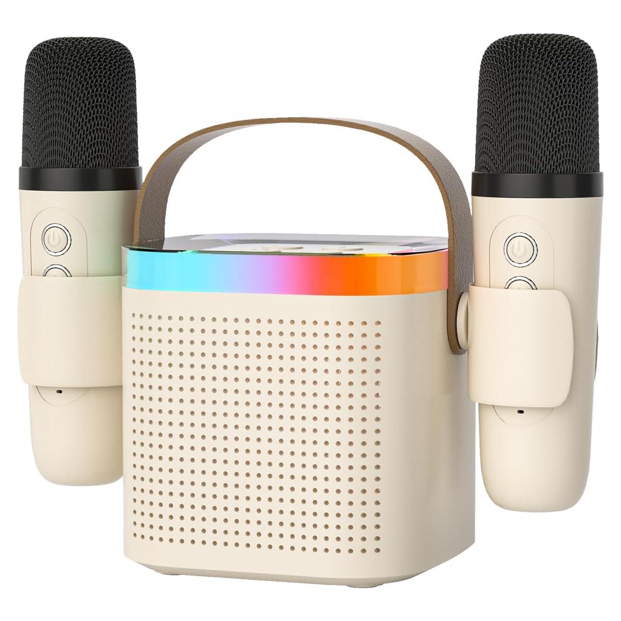 Máquina de Karaoke DRSYXCS para Niños con 2 Micrófonos