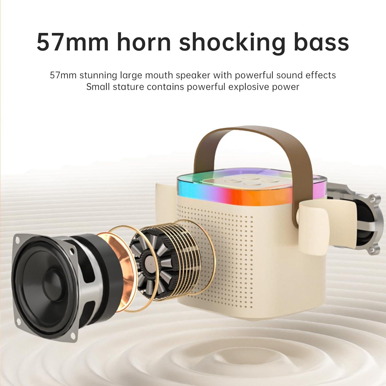 Máquina de Karaoke DRSYXCS para Niños con 2 Micrófonos