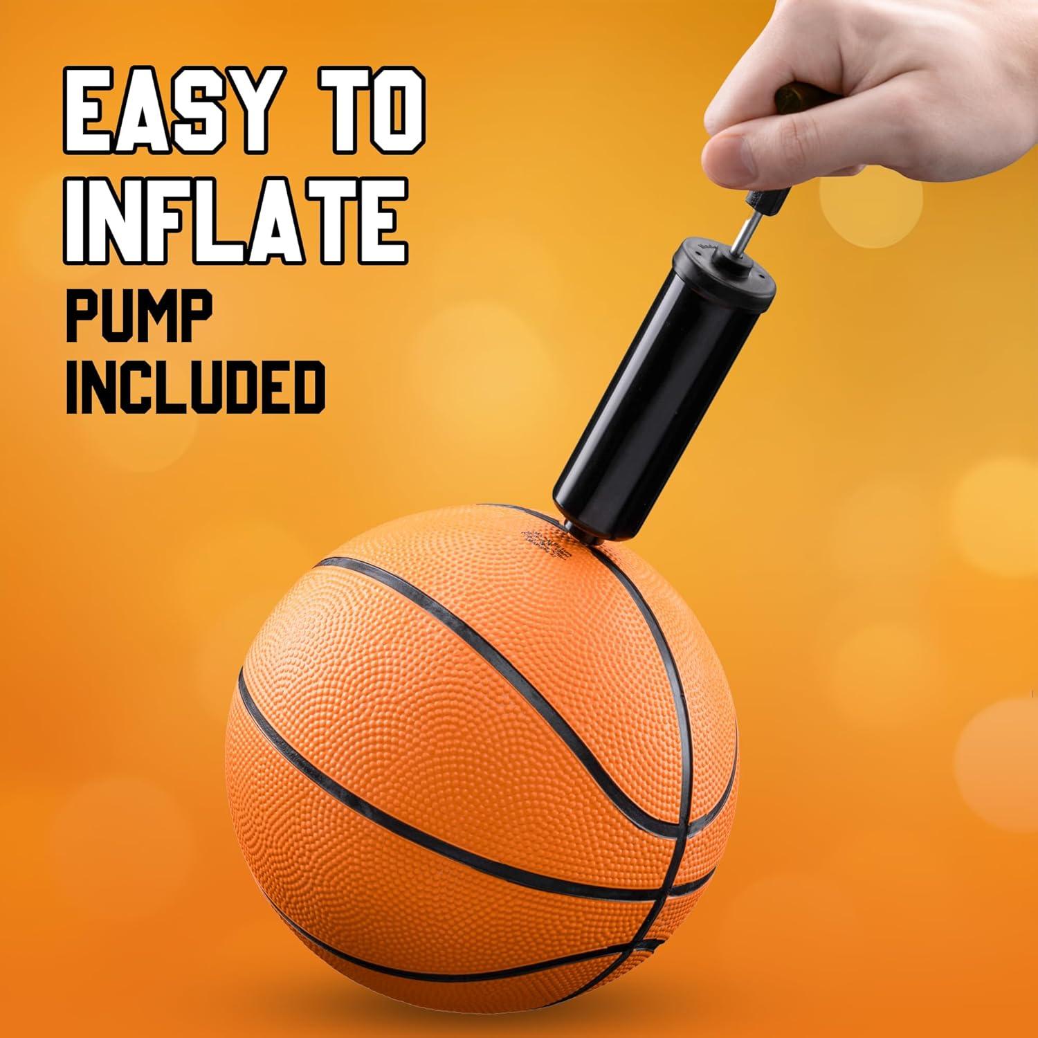 Balón de Baloncesto Mini Bedwina - 17.78 cm - Set 4 Pzs