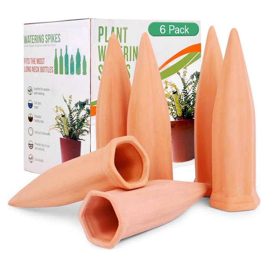 Estacas de Riego Automático Remiawy Paquete de 6 Terracota