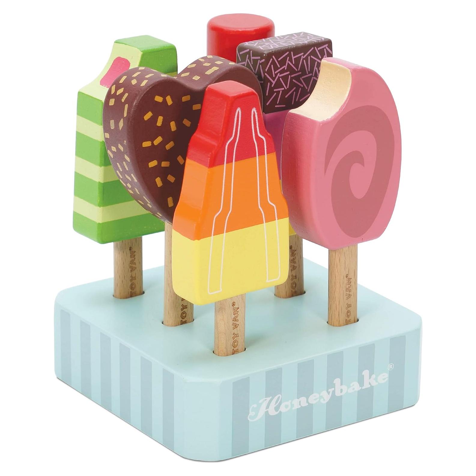 Conjunto de Helados de Madera Le Toy Van Honeybake 6 Piezas