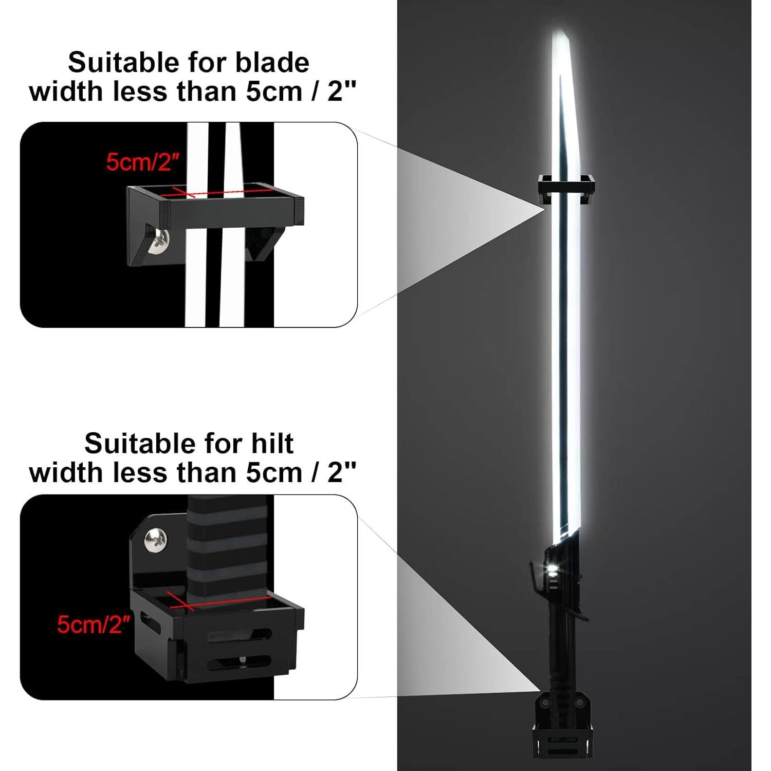 Soporte de Montaje en Pared Cosmos para Darksaber Acrílico Negro