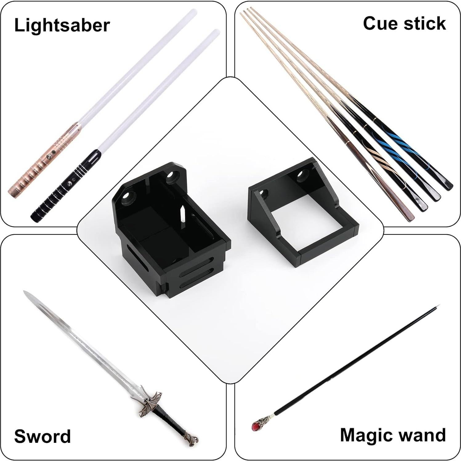 Soporte de Montaje en Pared Cosmos para Darksaber Acrílico Negro