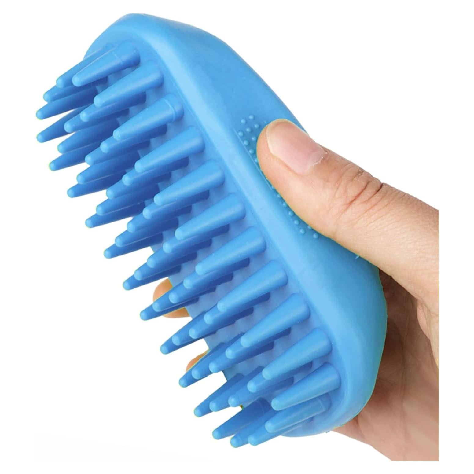 Cepillo de Baño para Perros Yintoper Azul 12.5x6.8cm Silicona