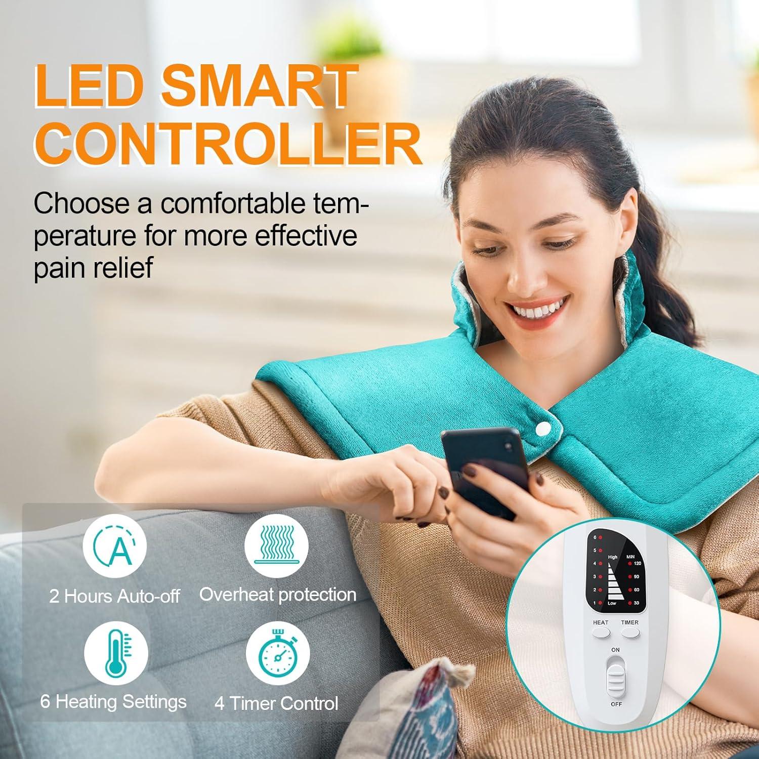 Almohadilla Calentadora VEKOZI para Cuello y Hombros 43x58cm